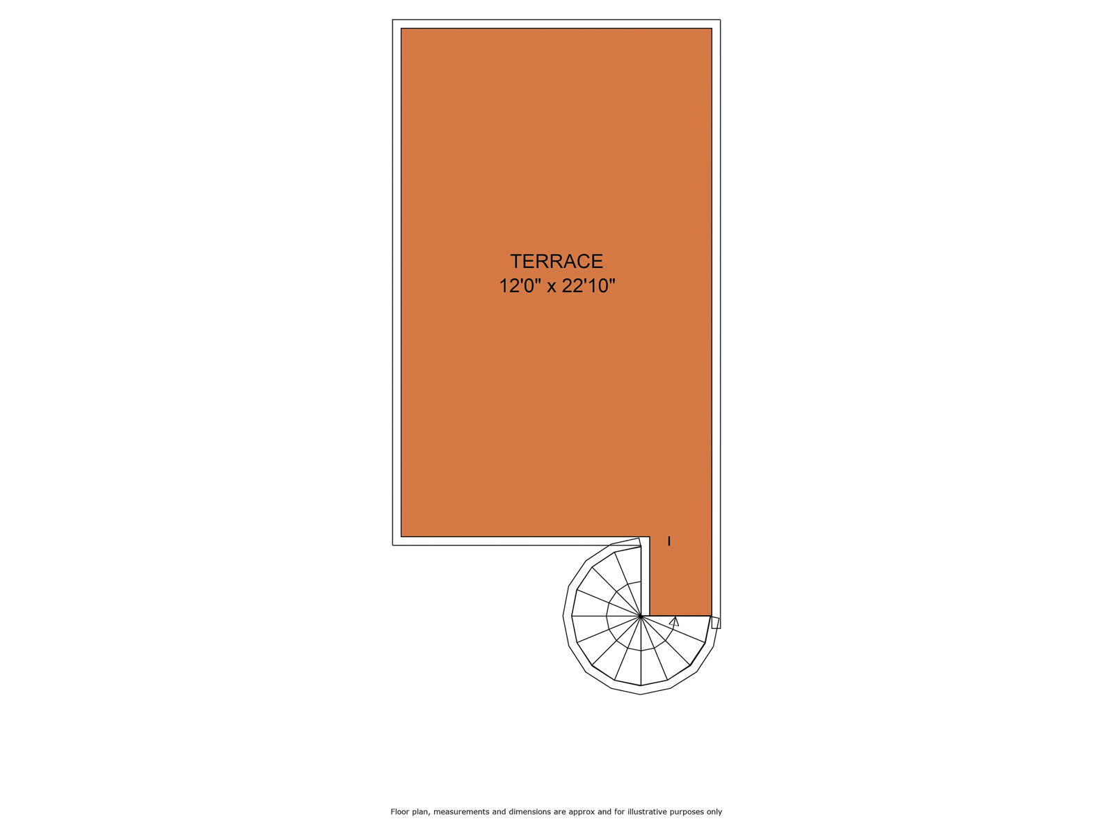 Rooftop terrace floor plan